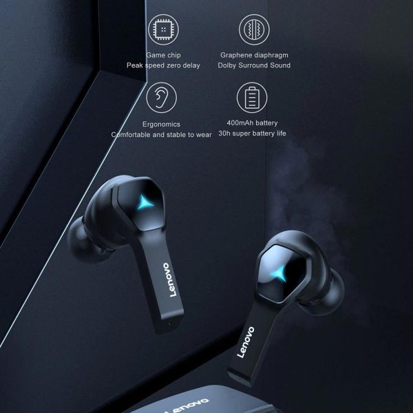 Lenovo HQ08 Gaming Wireless Bluetooth Earbuds - Image 3