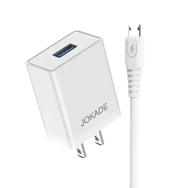 JOKADE JB014 15W Single Port Micro USB Phone charger EU Plug - Image 5