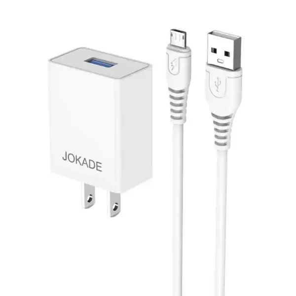 JOKADE JB014 15W Single Port Micro USB Phone charger EU Plug - Image 3