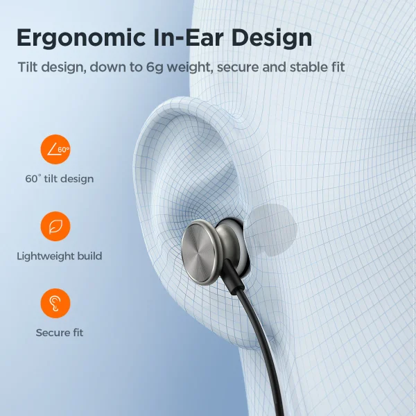 JR-EW03 Wired Series In-Ear Metal Wired Earbuds - Image 7