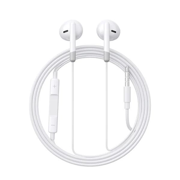 JOYROOM JR-EW01 3.5MM Wired Series Half In-Ear Wired Earphones white - Image 2